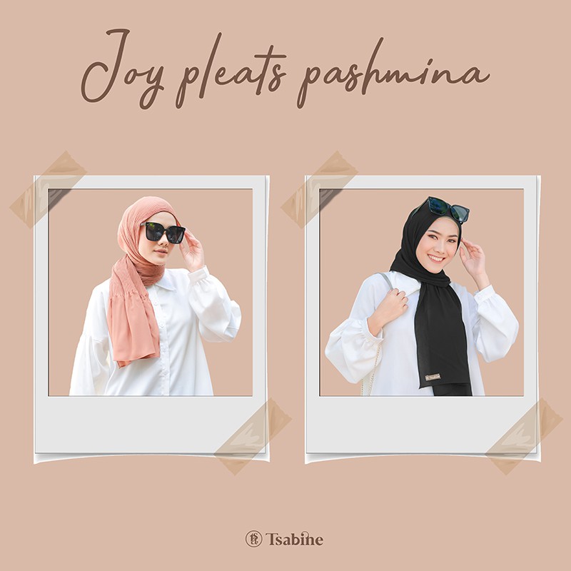 JOY PLEATS PASHMINA PLISKET PREMIUM