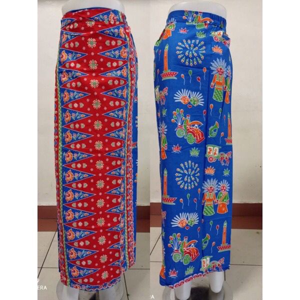 Rok Sepan Tumpal ST25 Motif Pucuk Rebung Betawi Ondel ondel Abang None Jakarta / Bawahan Kebaya Encim Blus Batik Wanita