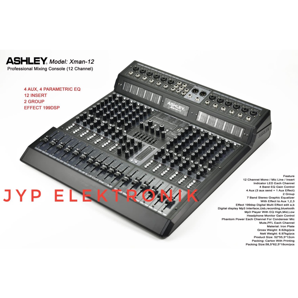 Jual Mixer Audio Ashley Xman Ashley Xman Ashley X Man