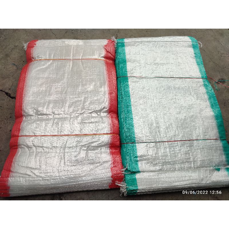 Karung beras 15 kg transparan isi 100 lembar (650 denier)