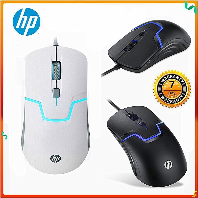 HP M100 Original Mouse Kabel USB Optical 1600DPI dengan Backlight