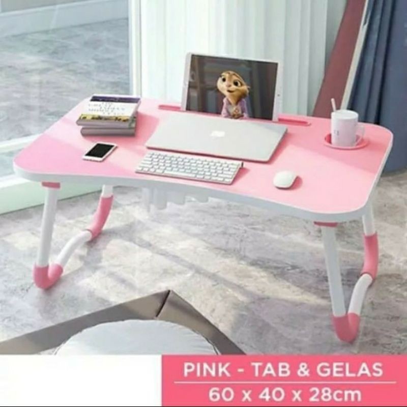 MEJA LAPTOP MEJA BELAJAR MEJA LIPAT MEJA KOMPUTER MEJA BUJU ANAK/DEWASA