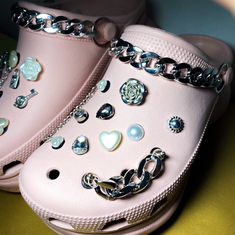 Jibbitz Crocs Charm / Hiasan Tempelan Crocs (Pearly Chain)