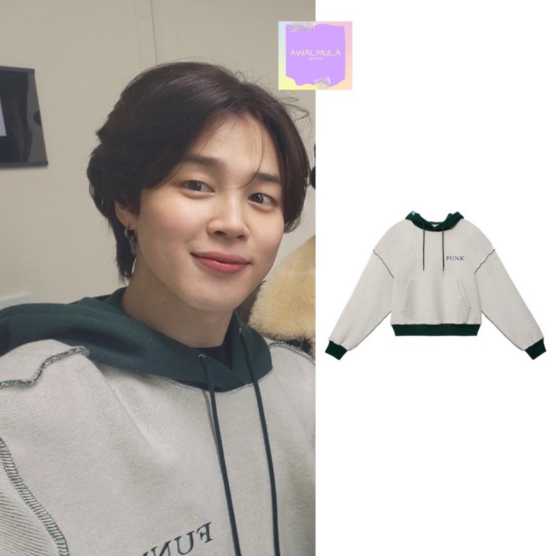 OFFICIAL SALE InstantFunk Boucle Standart Hooded Sweatshirt worn by BTS Jimin