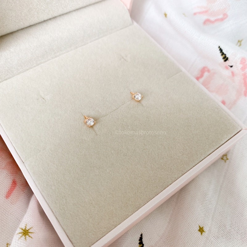CLAIRE Unicorn End Loop Earring/Anting Toge 16k