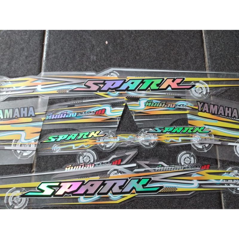 STRIPING TRANSPARAN HOLOGRAM VEGA ZR COSTUM