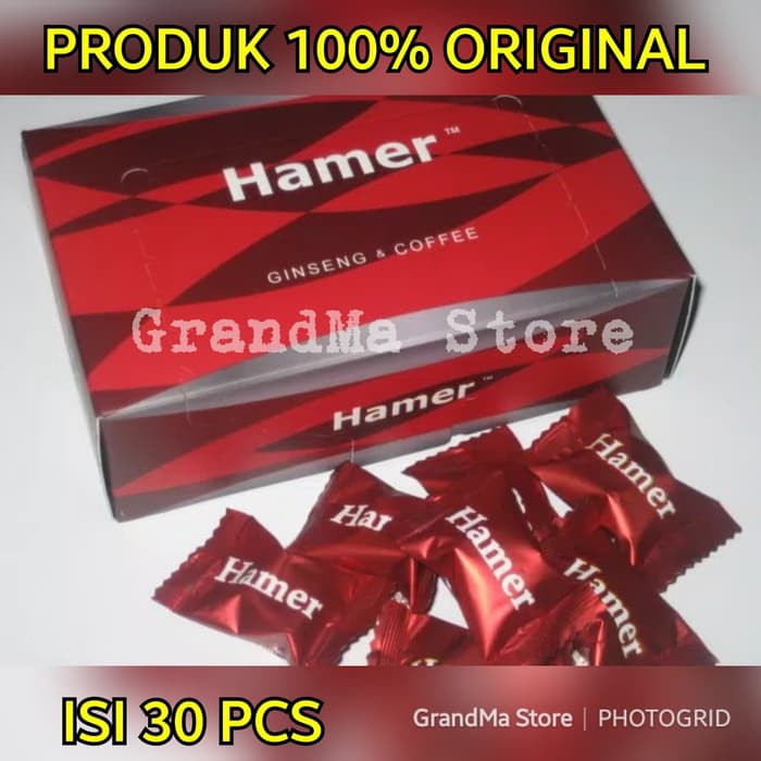 big sale  Hamer Candy isi 30 Permen Ginseng Kopi Stamina Pria Wanita Hammer Asli