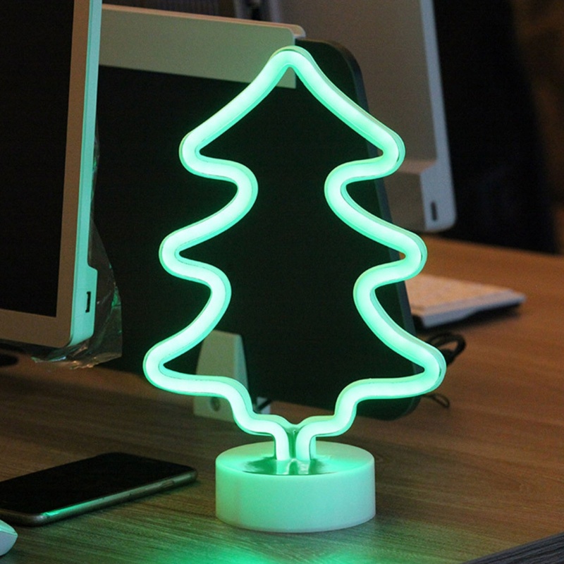 Zzz Lampu Neon LED Untuk Dekorasi Pohon Natal