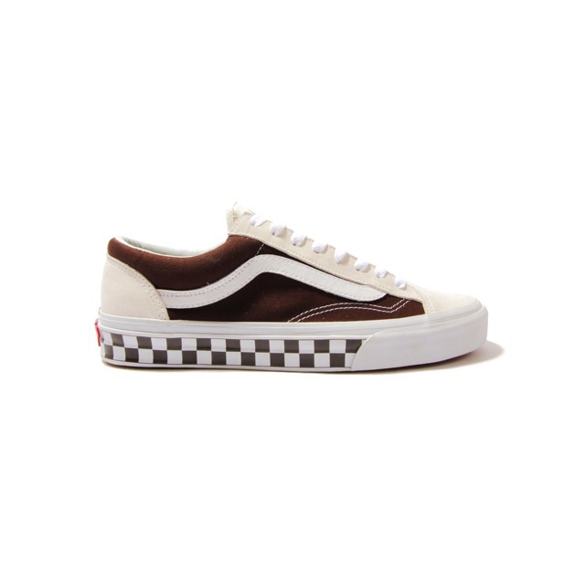 brown and white vans