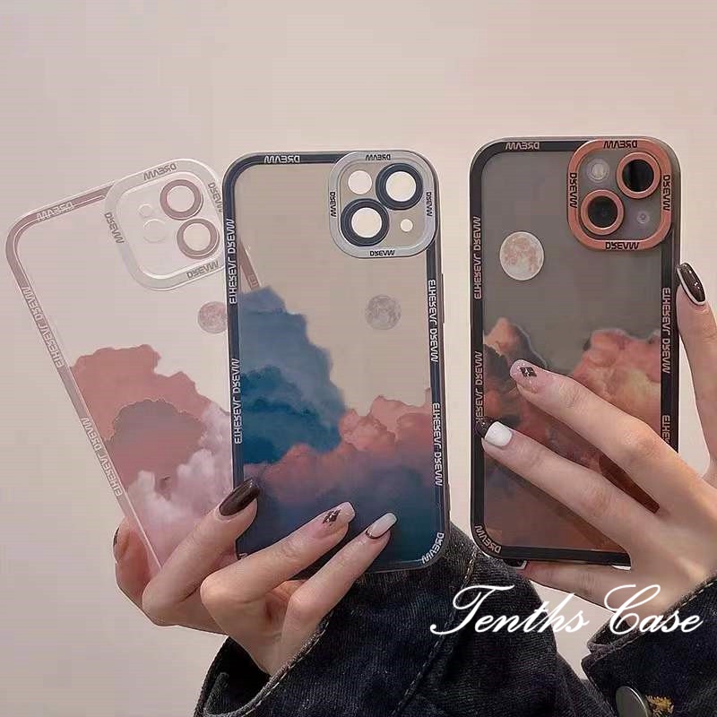 Samsung A14 A04 A04s A23 A13 A53 A33 A73 M23 A03S A22 S22 S21 Ultra Plus A32 4G A52 A50 A50S A30S A51 Casing Ins Dreamy Clouds Phone Case Shockproof Soft Clear Pelindung Cover