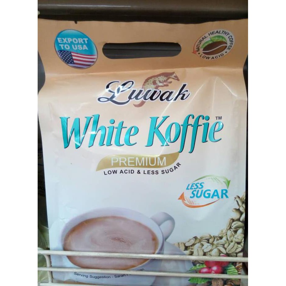 

Luwak White Coffee Less Sugar