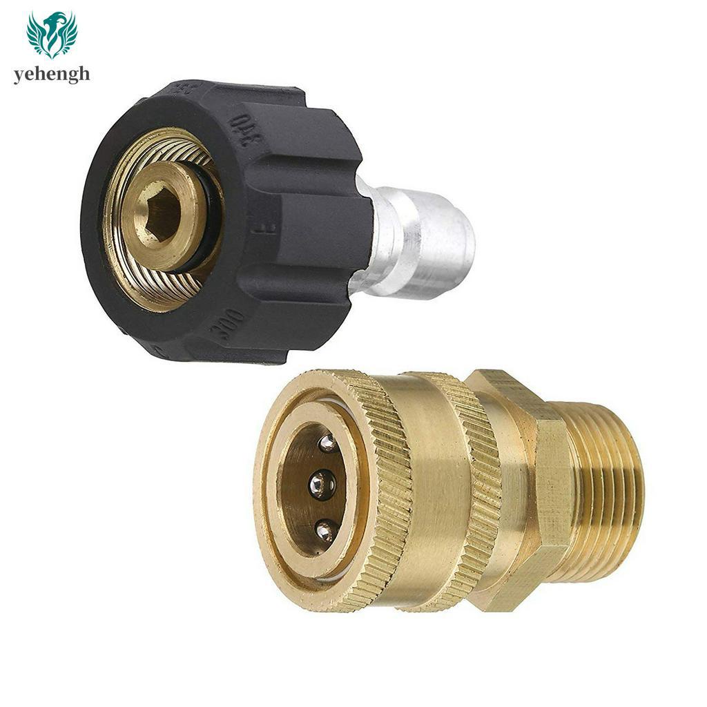 M22 Female To 15mm M22 14mm Pressure Washer Adapter Quick Connect Tool Elements