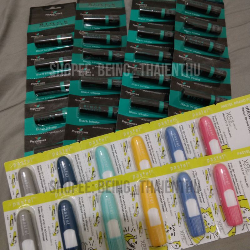 

[Ready Stock] Peppermint Field Black Inhaler, Pastel Pocket Inhaler Thailand