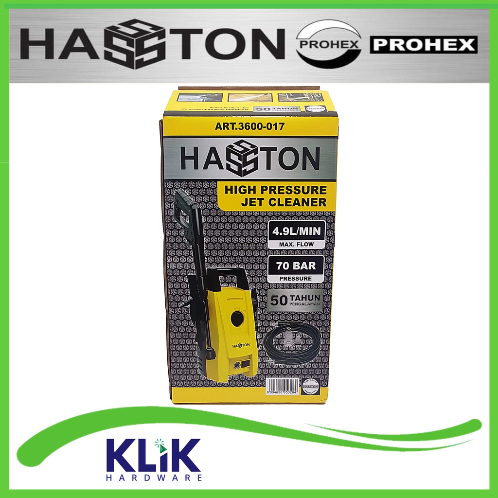 Hasston Prohex Jet Cleaner High Pressure Mesin Cuci Steam Motor Mobil AC Semprot Sablon 3600-017