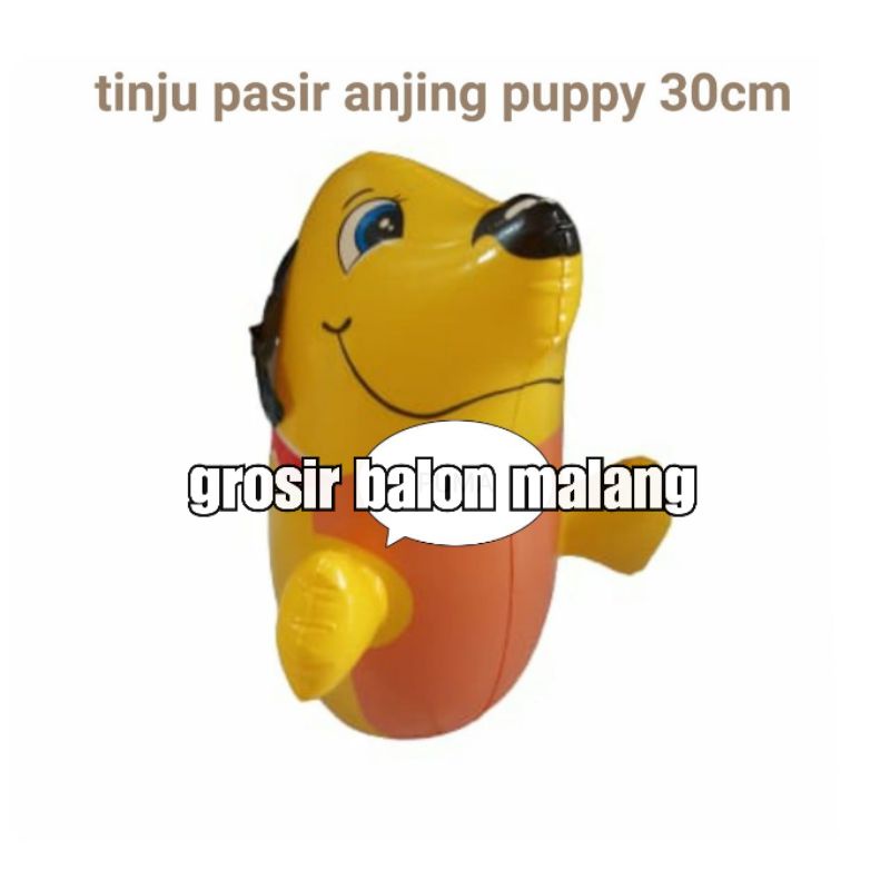 balon tiup tiupan mainan boneka tinju anjing dog puppy