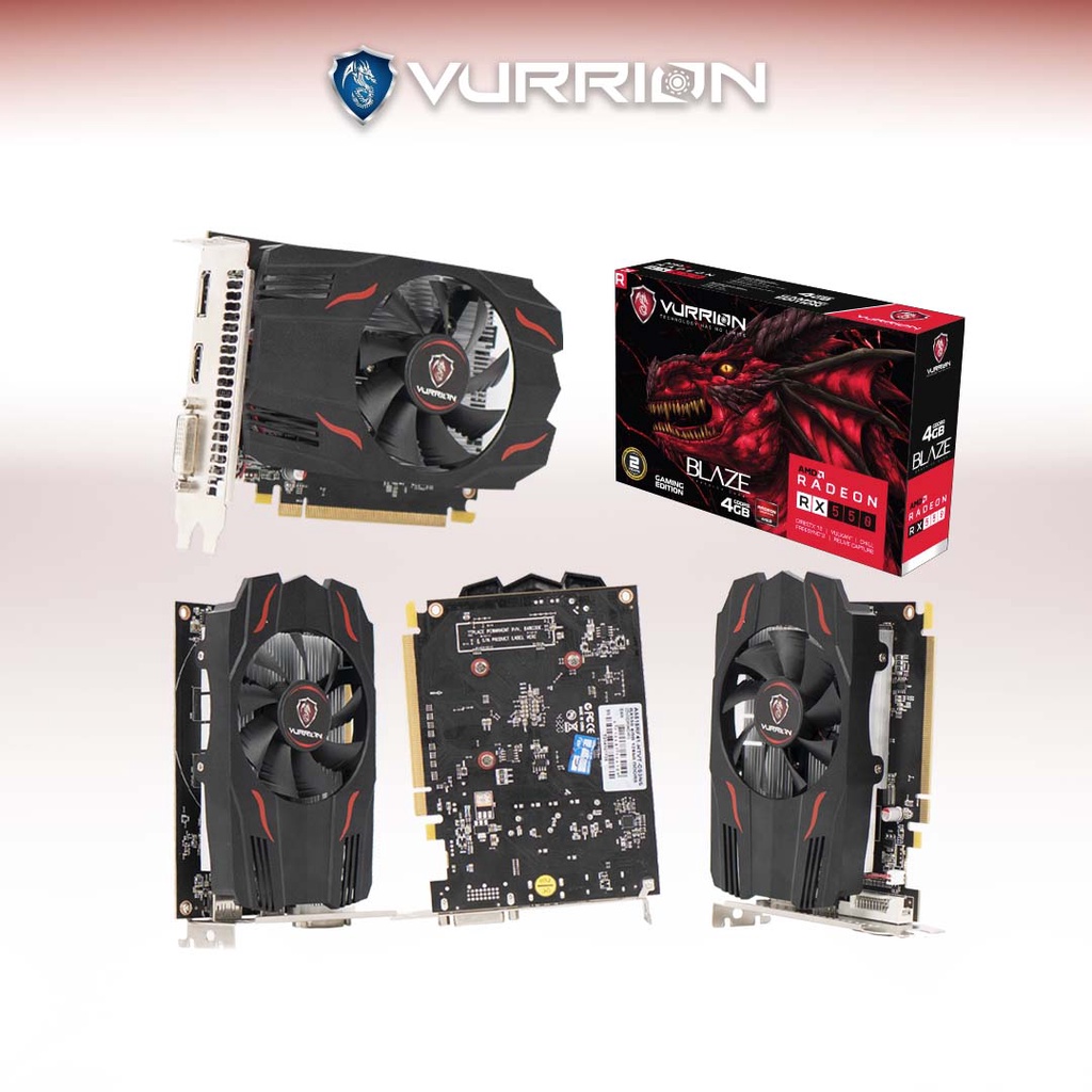 VGA VURRION RX 550 4GB GDDR5 128Bit GAMING VGA ORI