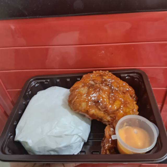 

Fire chicken siap makan