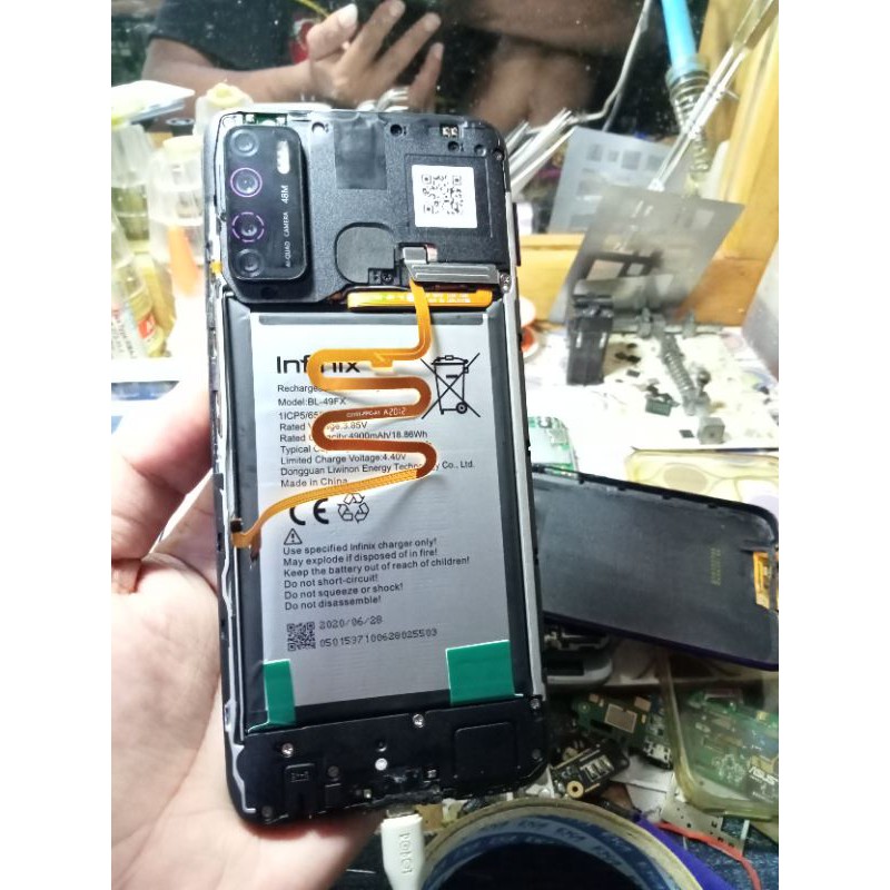 INFINIX NOTE 7 MINUS LCD HANCUR
