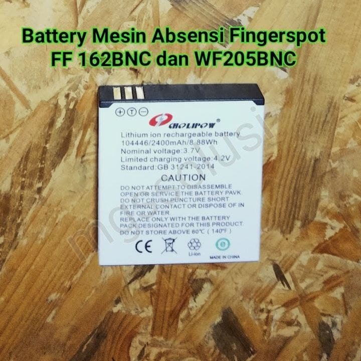 Battery mesin absensi Fingerspot Revo FF 162BNC