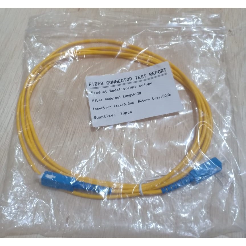 Patchord / Patchcord SC-SC UPC 2 Meter 3mm Simplex Pabrikan