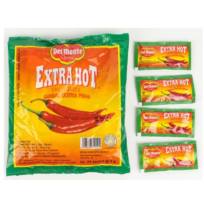 

Saus Delmonte Extra Hot Sachet 8gr