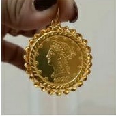 Liontin koin 10 gram Emas LM/London 24K kadar 99,99%