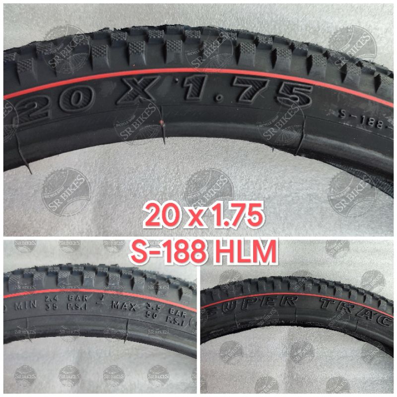 Ban Luar 20 x 1.75 Sepeda Minion Lipat Mini BMX. SWALLOW - SUPER TRAC