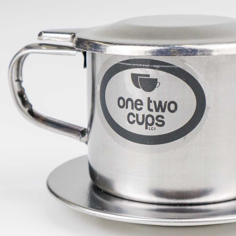 (100% BARANG ORI) One Two Cups Filter Saring Kopi Coffee Drip Pot Stainless Steel - LC1
