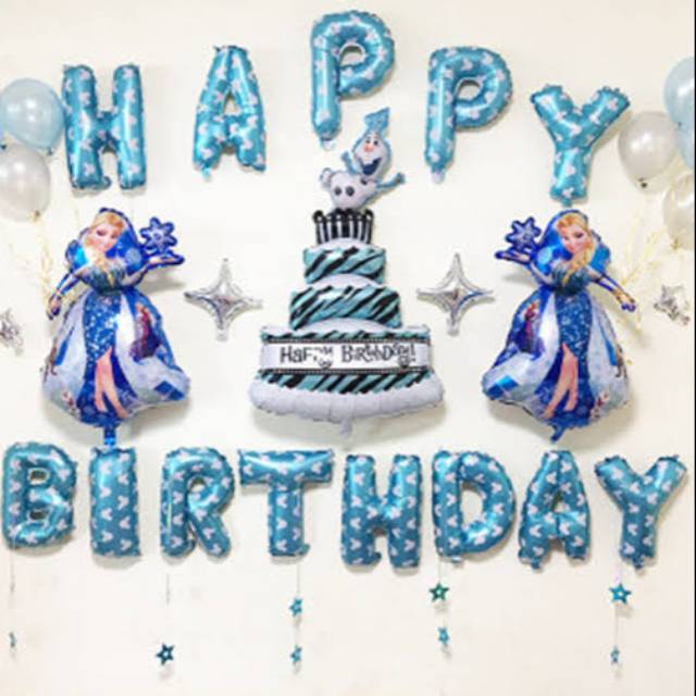 Dekorasi ulang tahun set frozen