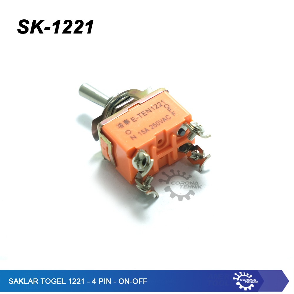 Saklar Toggle 1221- 4 Pin - ON-OFF