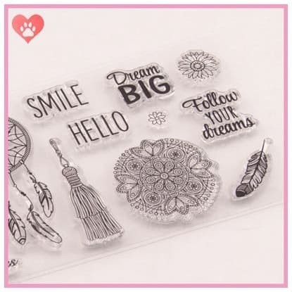 Clear Stamp (Stempel Transparan/Bening - Follow Your Dream