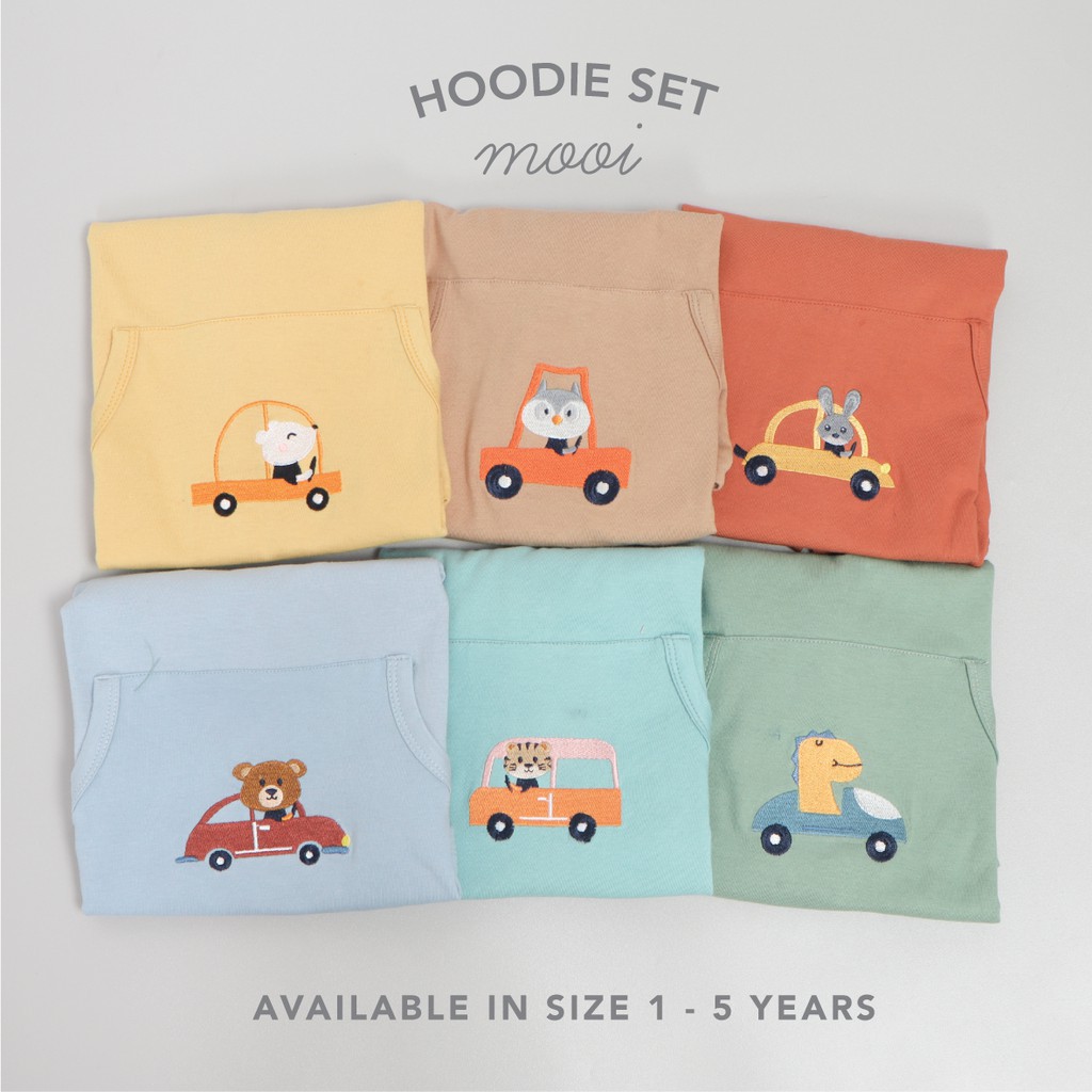 Mooi Setelan Anak Hoodie Unisex Hoodie Set CBKS SO