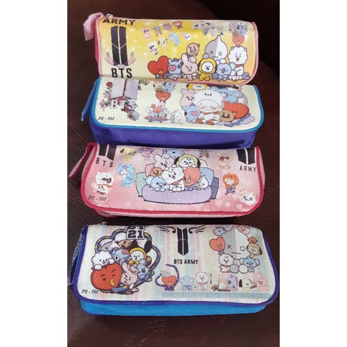 KOTAK PENSIL BTS/PINSIL CASE BTS/PENYIMPANAN PENSIL GROSIR TERMURAH/KOTAK PINSIL BT21