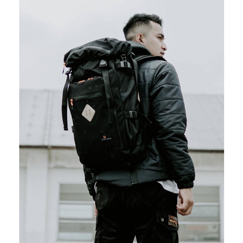 BUDDY BLACK |ManNeedMe x URBAN| Tas Ransel Punggung Pria Tas Travel Backpack ORIGINAL