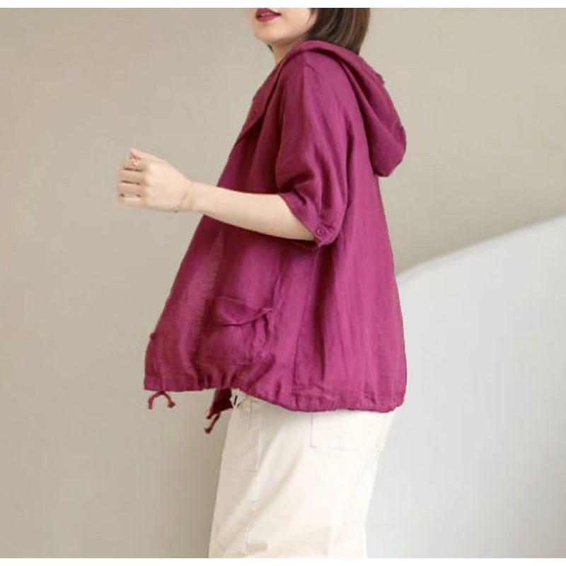 LIA LINEN OUTER / OUTER terbaru / outer wanita Korean style / outer linen adem & Lembut / fashion wa