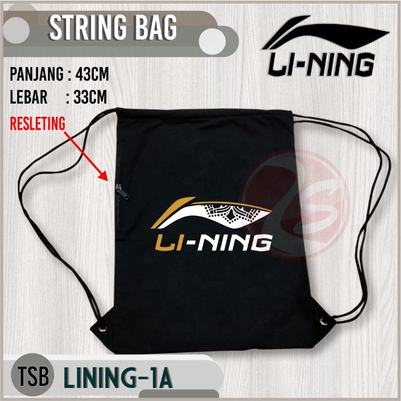 Baju badminton lining kaos distro bulutangkis lining baju katun hitam mens shirt sport wear lining fashion sport wear tas serut badminton string bag tas sepatu lining tas tali murah badminton string bag lining murah tas pria