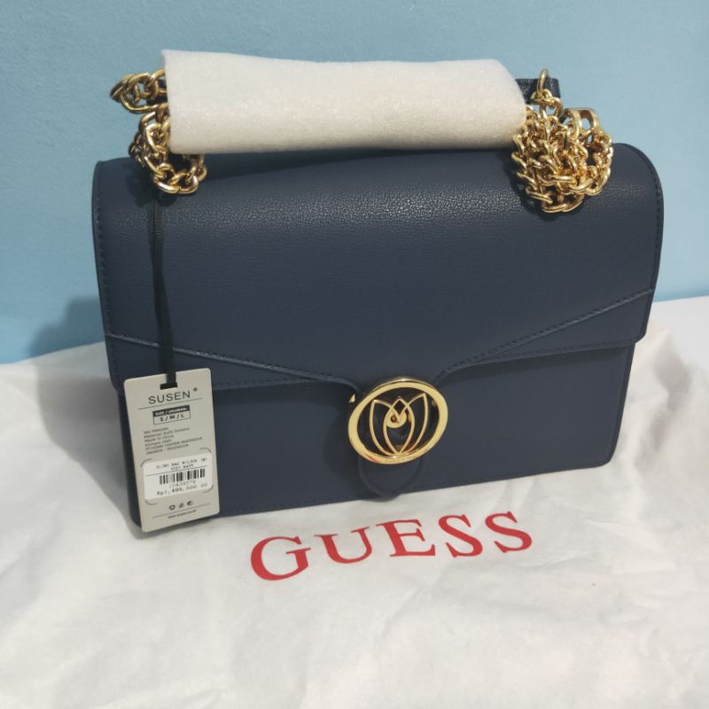 Tas Susen Original Sling Bag Susen with Lock Flower 24K Original Counter