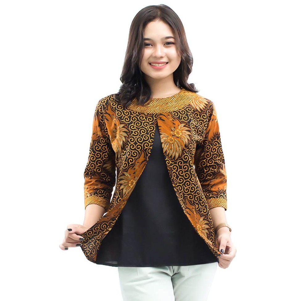 Atasan Batik Wanita PPBTK07 Modern Batik Cassual Atasanbatik Wanitabatik /Atasanwanita/Atasanbatik