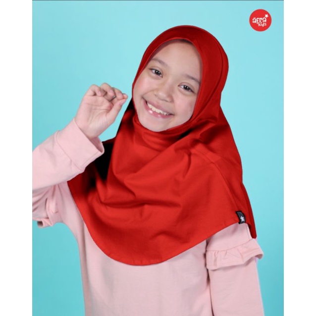 Jilbab Basic Afrakids RED JA109