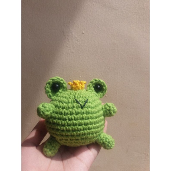 Jual Amigurumi Prince Frog/Boneka rajut pangeran kodok | Shopee Indonesia
