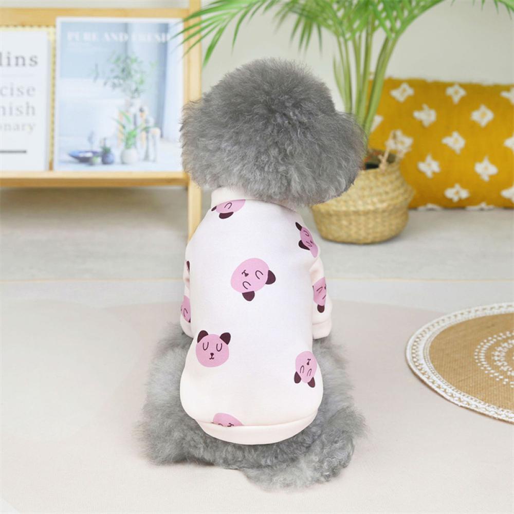 Timekey Baju Anjing / Kucing Motif Print Beruang Lucu Bahan Breathable Nyaman G2L1