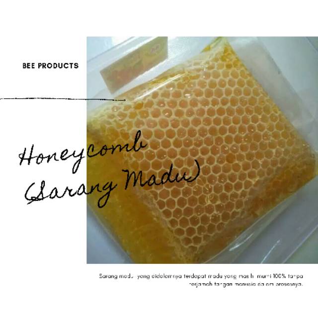 

Sarang Madu Mallifera/ Honeycomb/ Sarang Lebah Madu 125gr - 250gr