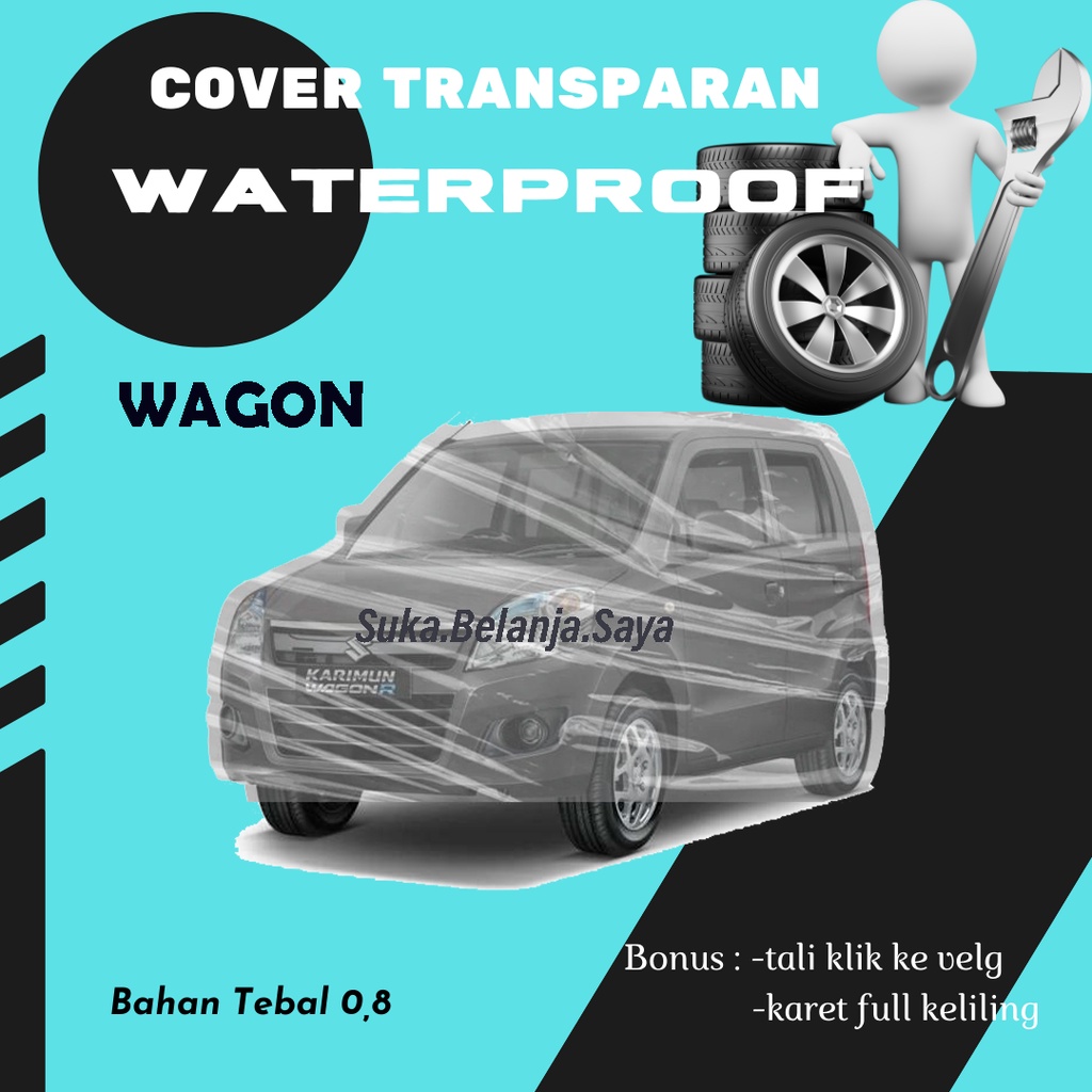 Body Cover Mobil estilo Sarung Mobil estilo/karimun estilo/ estilo karimun/plastik bening transparan estilo/karimun/karimun wagon/wagon r/avanza/xenia/calya/sigra/mobilio/hrv/sienta/freed