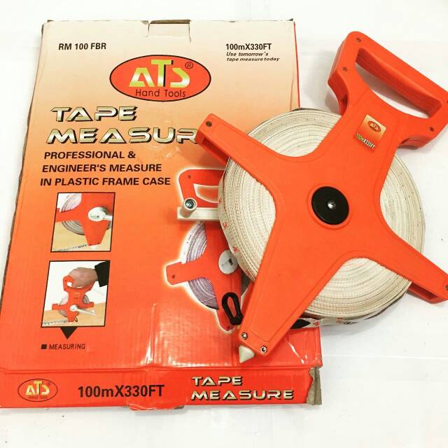 METERAN ROLL 100M METERAN LAPANGAN METERAN ROLL IMPORT 100M