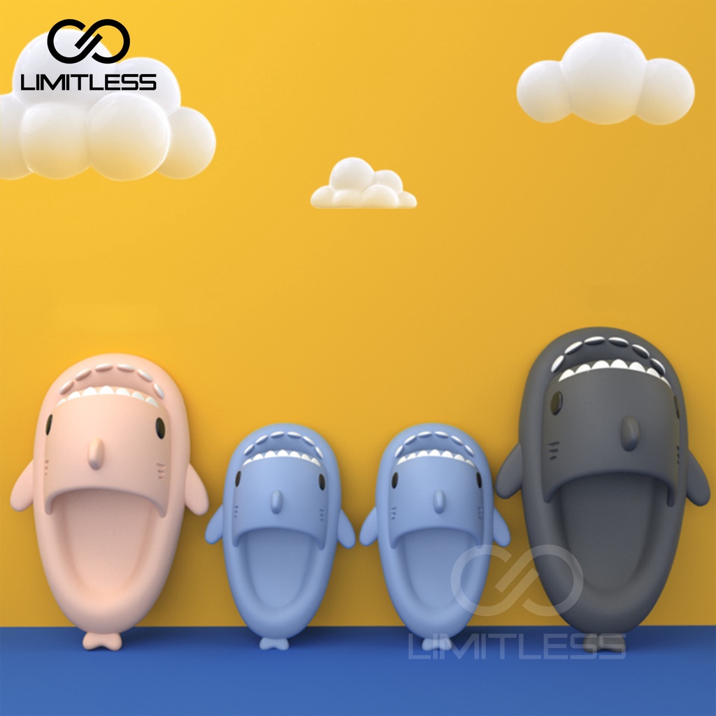 Sandal Rumah Selop Eva Empuk Sendal Anak Hiu Baby Shark Slip On Sandal Wanita Kekinian Terbaru