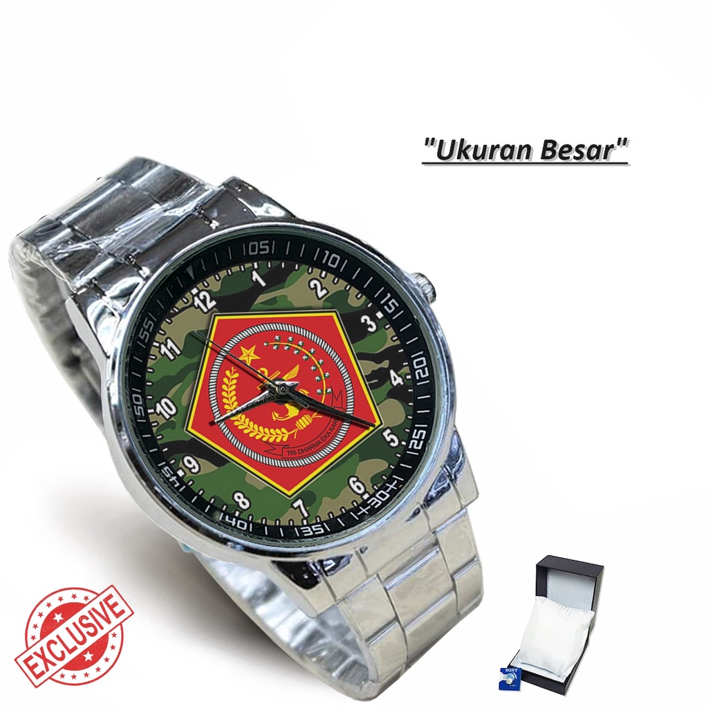 Jam Tangan Rantai Couple TNI MABES (Keren)