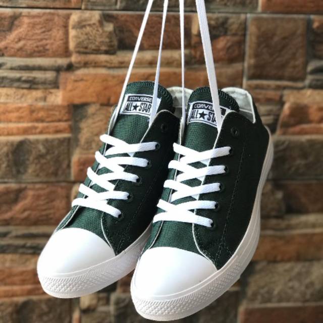 Sepatu converse allstar hijau/army ct2 +box