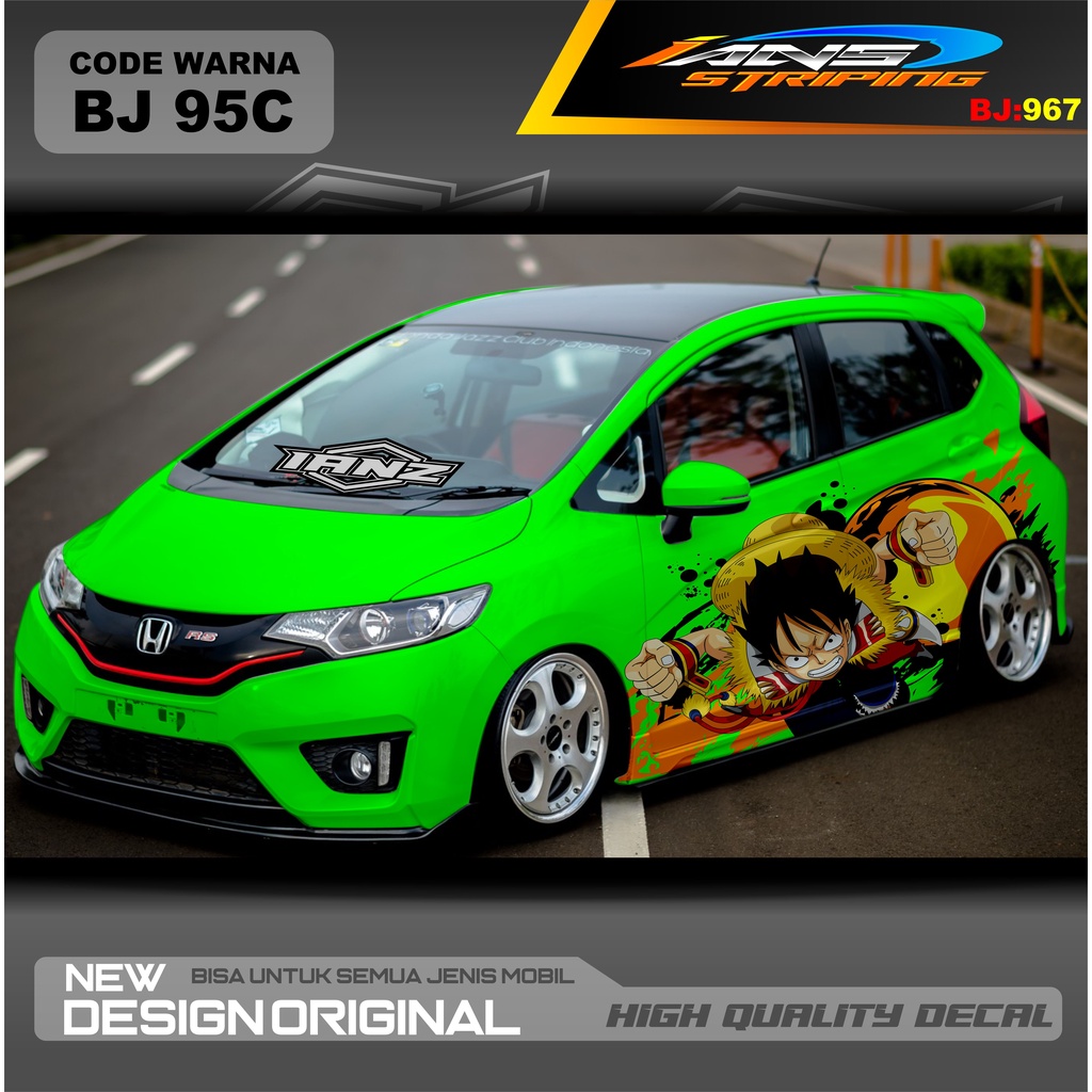 STICKER VARIASI MOBIL JAZZ / STIKER MOBIL BRIO / DECAL STIKER MOBIL SWIFT / STIKER MOBIL TOYOTA / STIKER YARIS AYLA