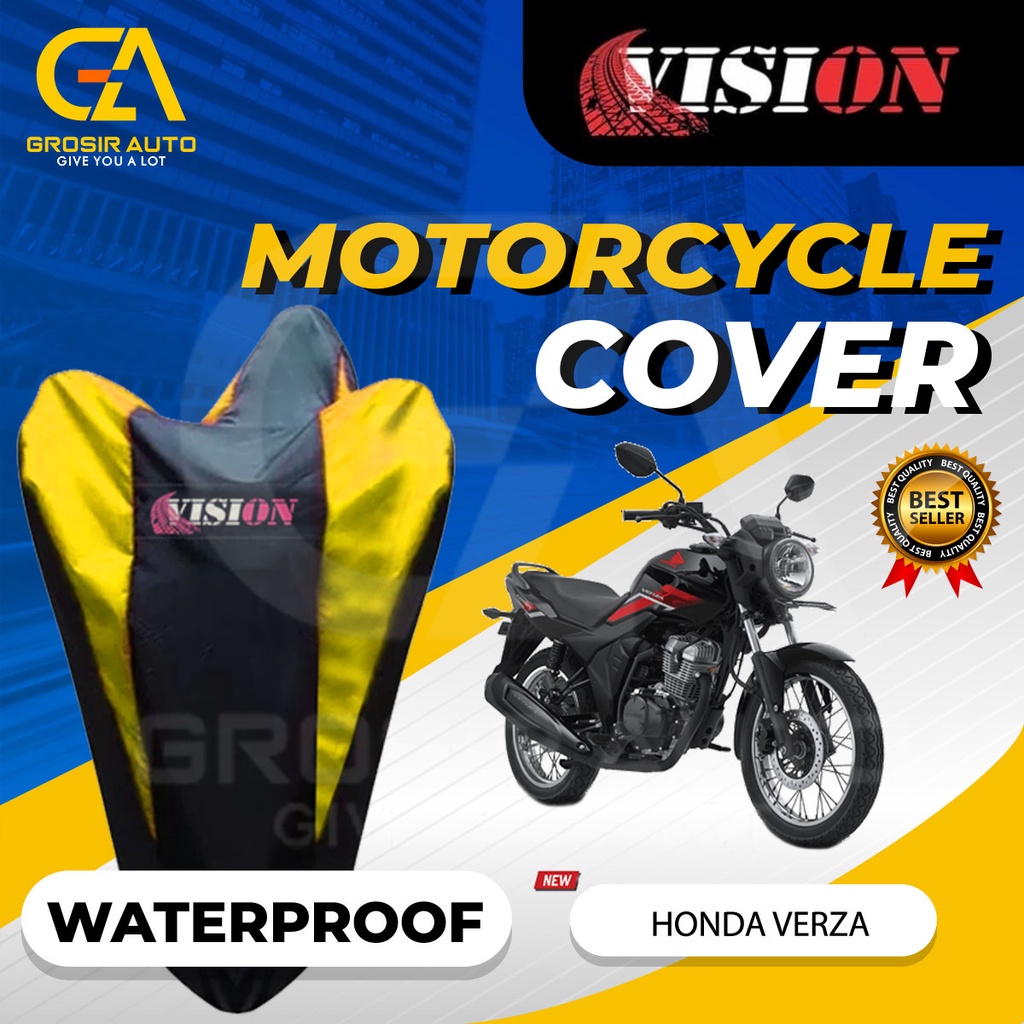 Sarung Motor VERZA Antiair Vision / Cover Selimut Penutup Sarung Mantel Motor Vision