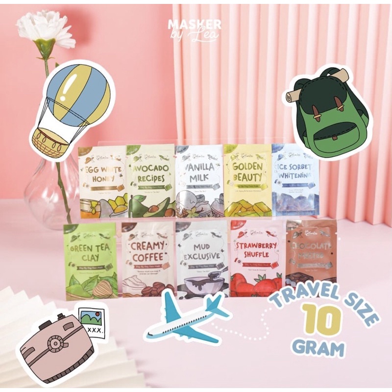 10 GRAM MASKER LEA GLORIA [ TRAVEL SIZE ] | LEA GLORIA MASK LEA GLORIA TERMURAH LEA GLORIA SEMARANG 